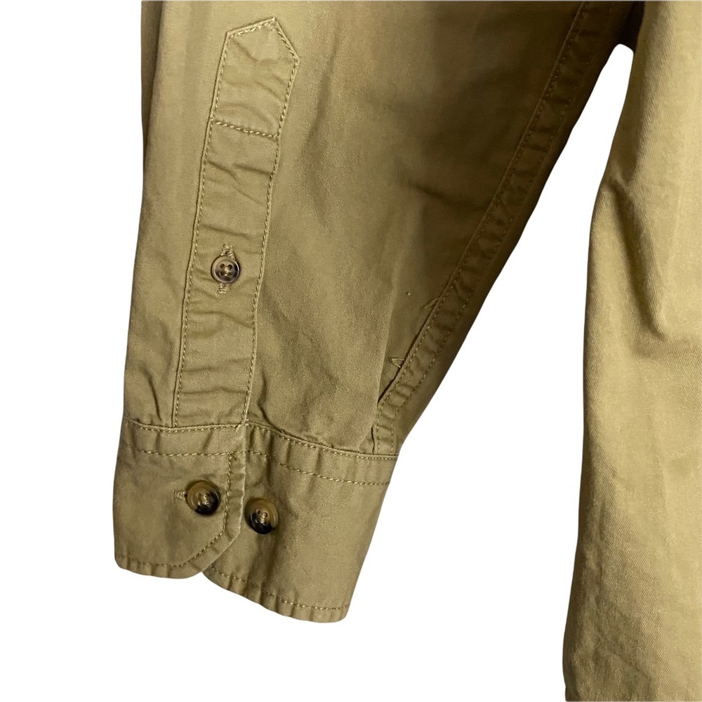 Steel & Jelly Men's Tan Button Down Khaki Shirt - Picture 4 of 11